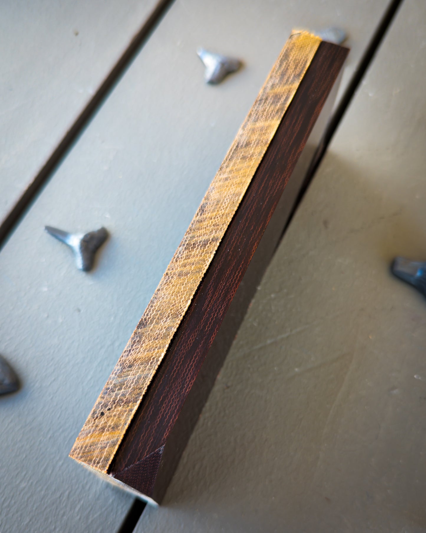 Flying Shark Supplies - Vintage Brown Canvas Micarta