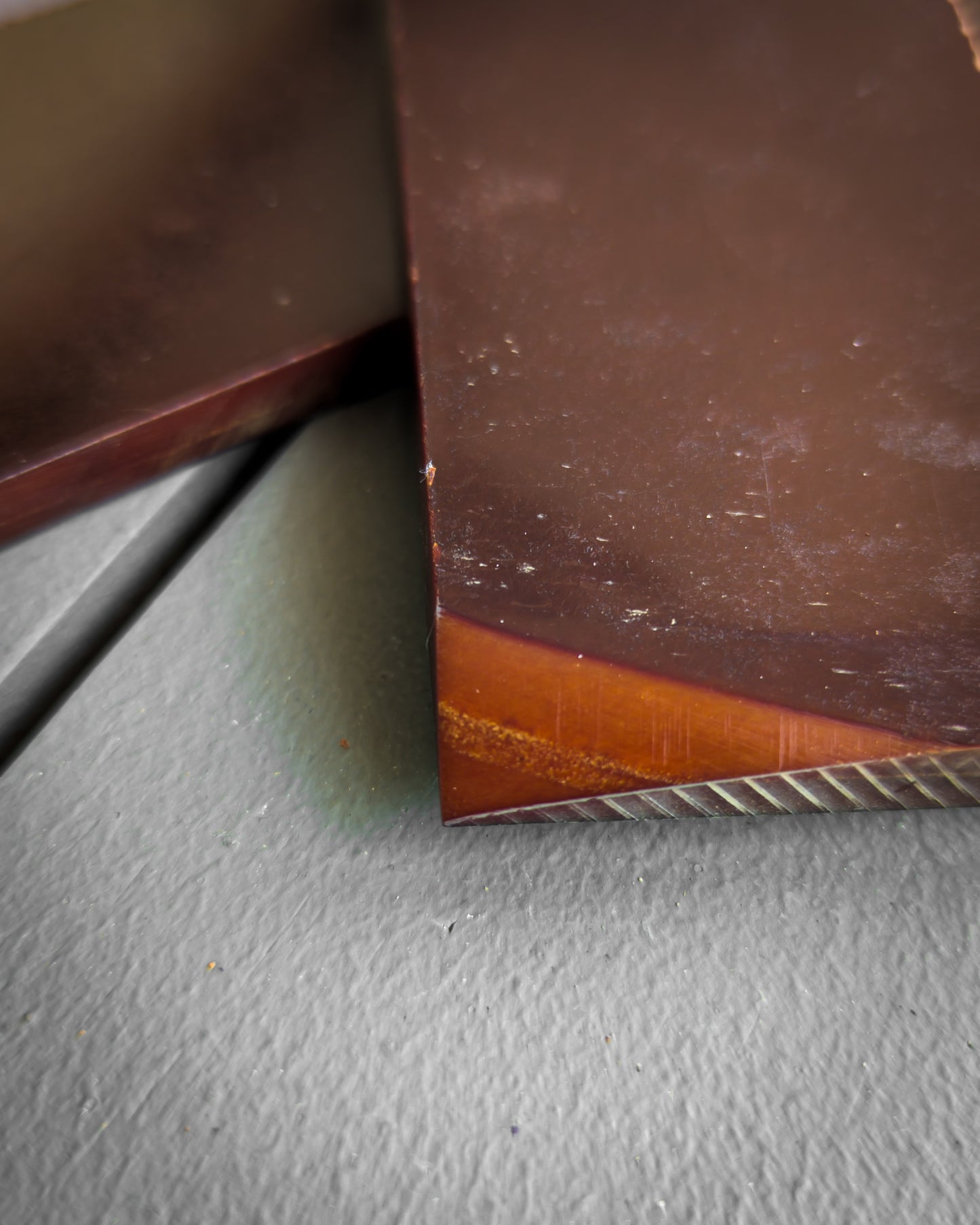 Vintage Butterscotch Paper Micarta - Stripey