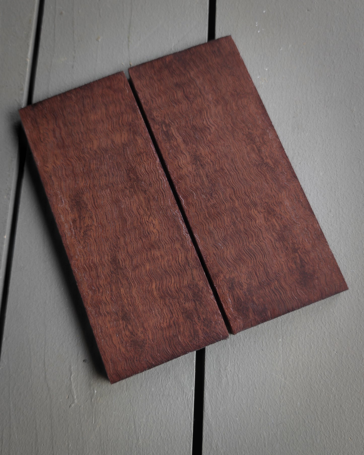 Maroon Curly Sapele