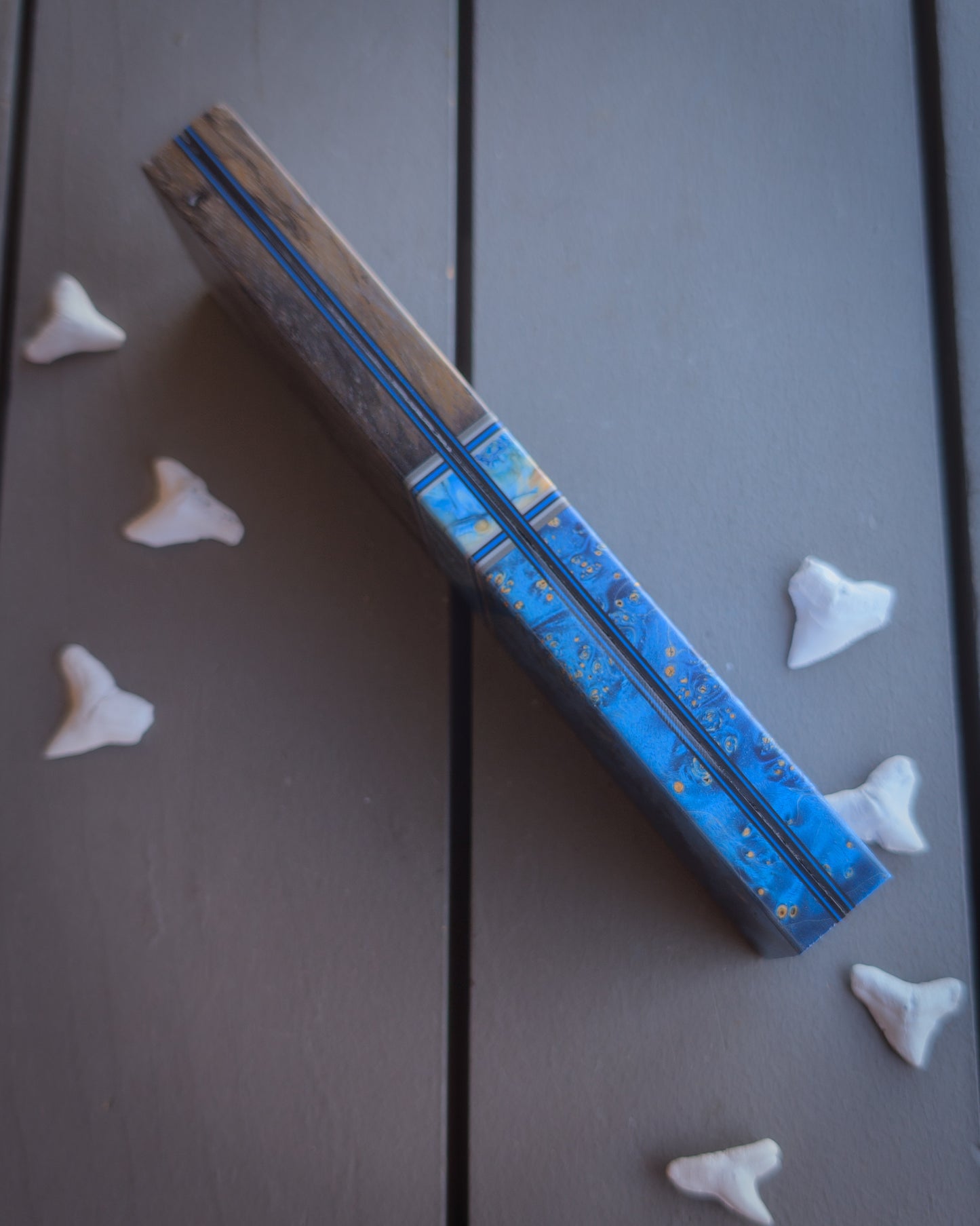 Blue Period - Combo Knife Scales