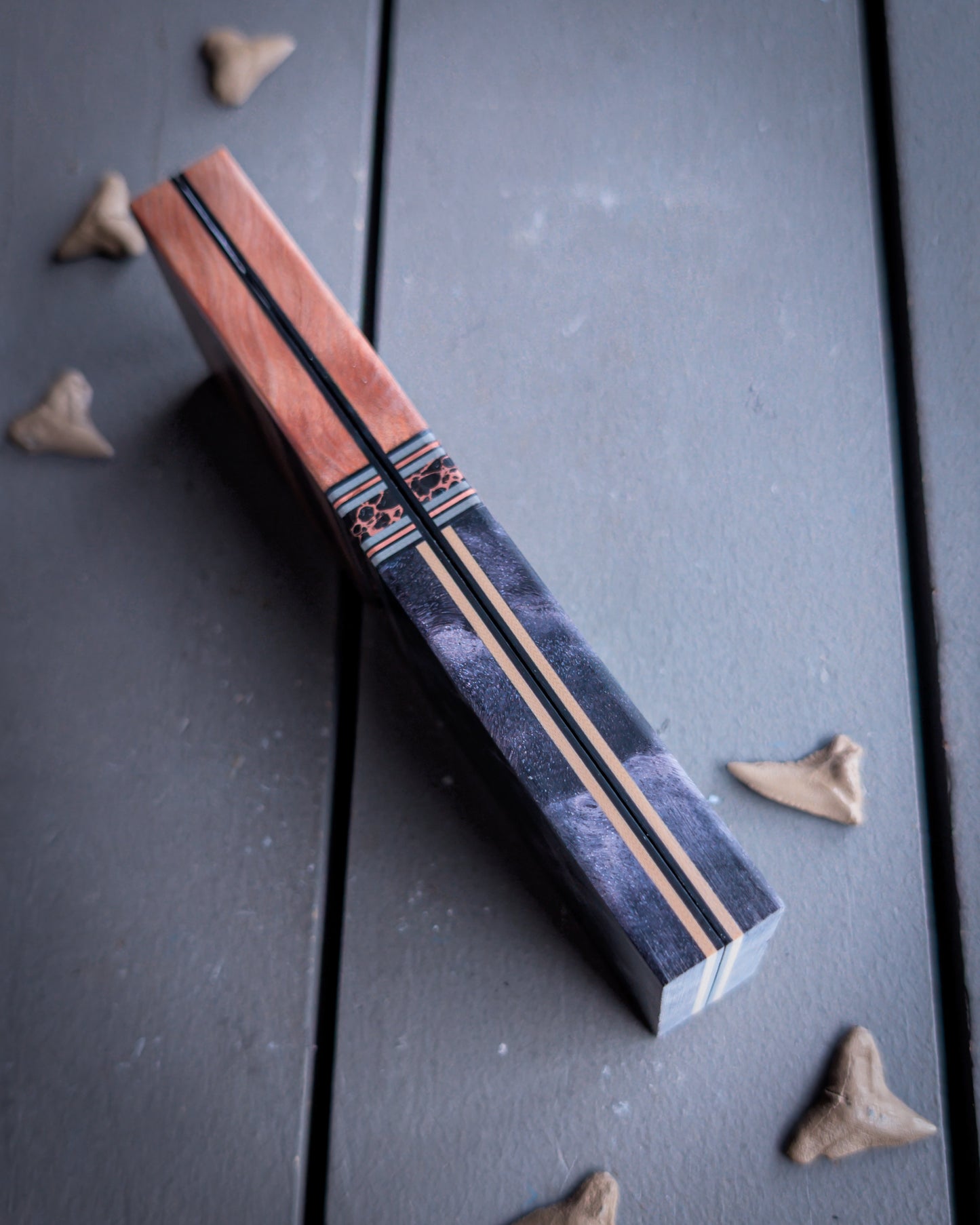 Whiskey Charcoal - Combo Knife Scales