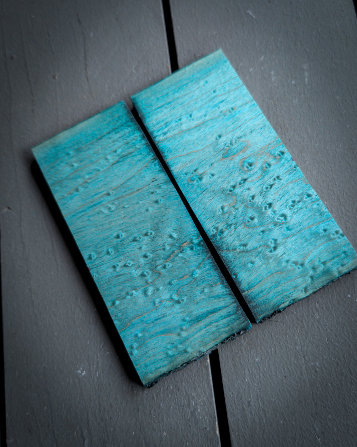 Teal Birdseye Maple