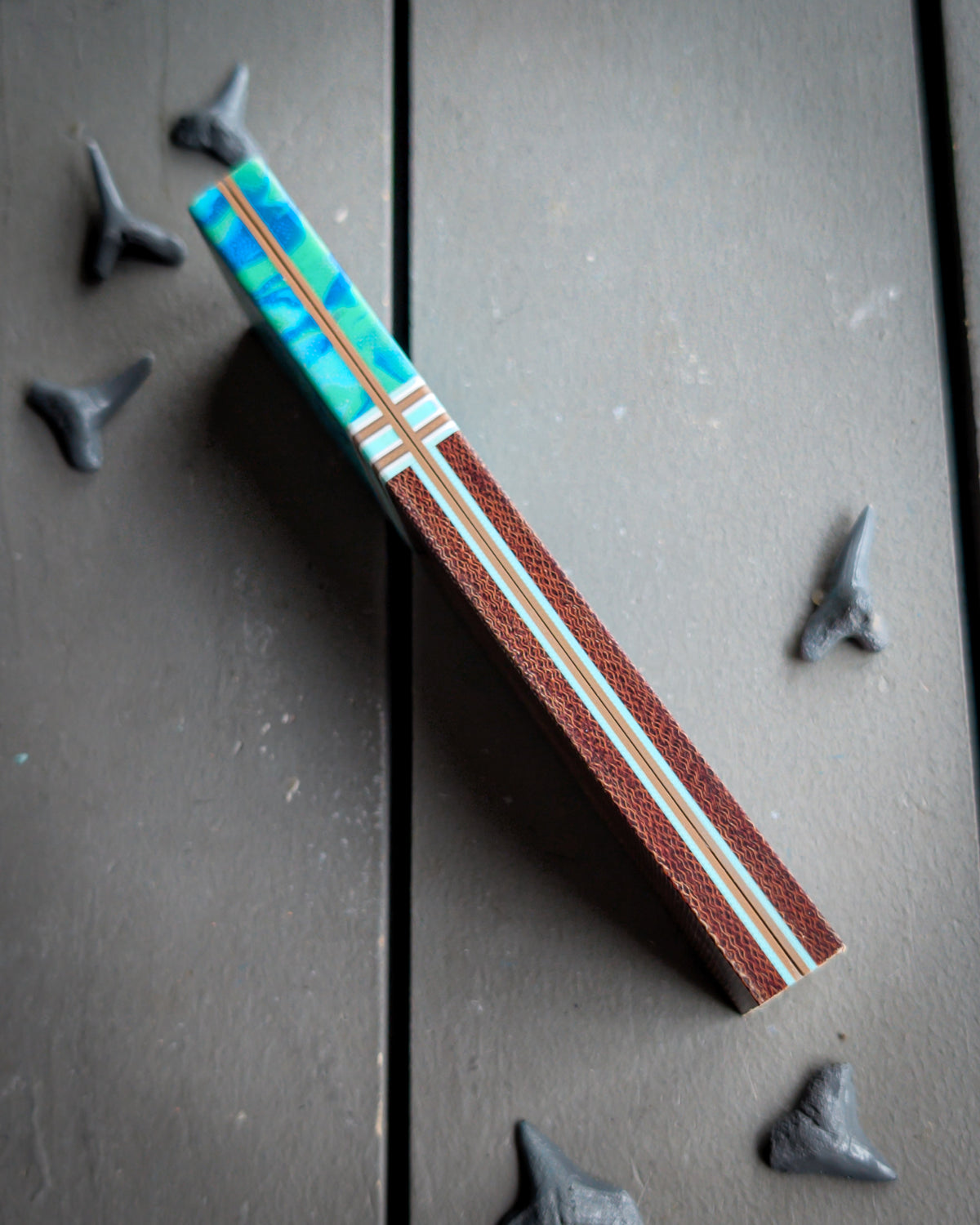 Plutonian Shoreline - Segmented Knife Scales