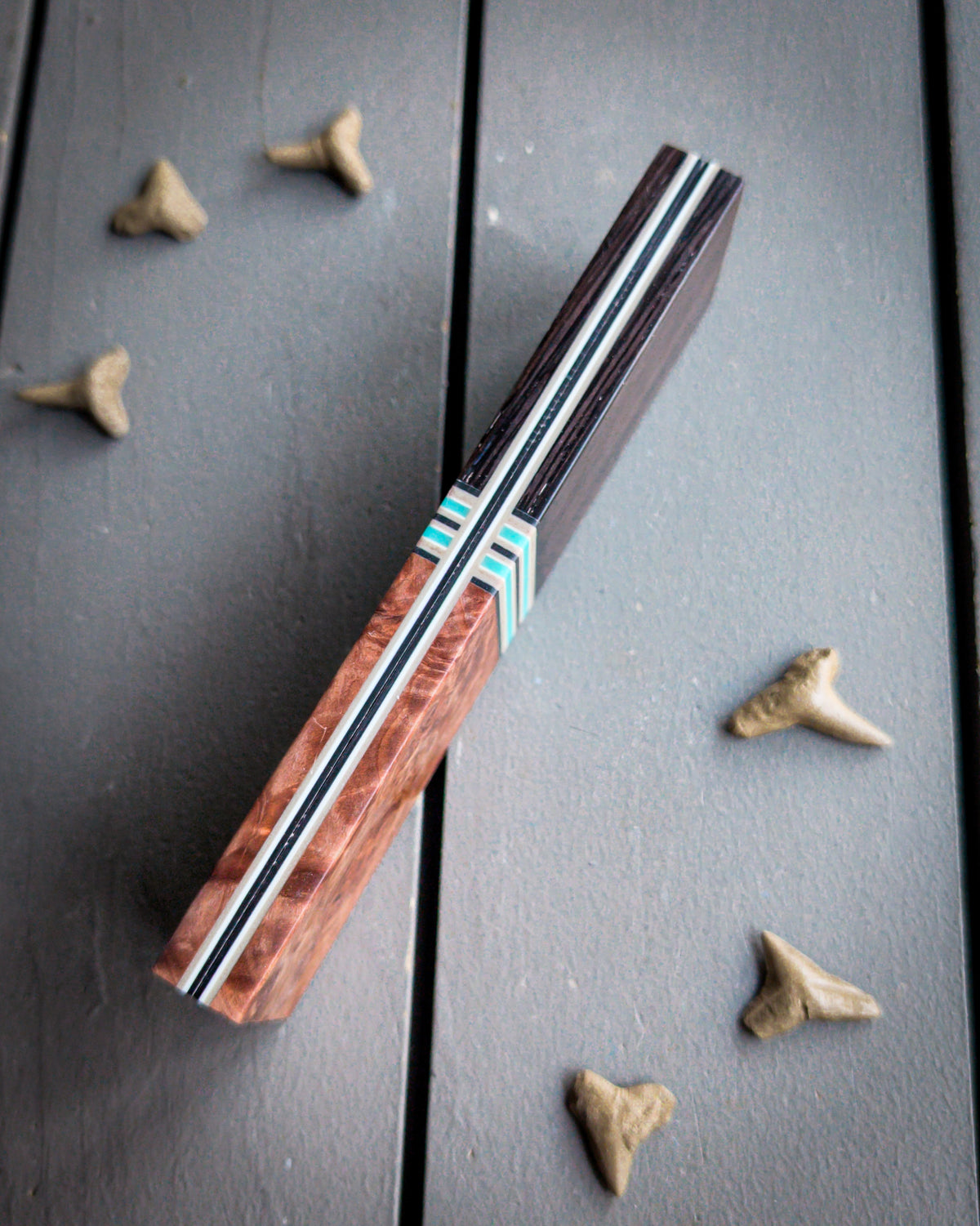 Turquoise Cowboy 1 - Segmented Knife Scales