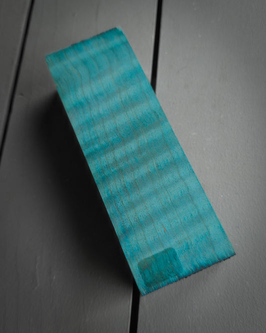 Teal Curly Maple