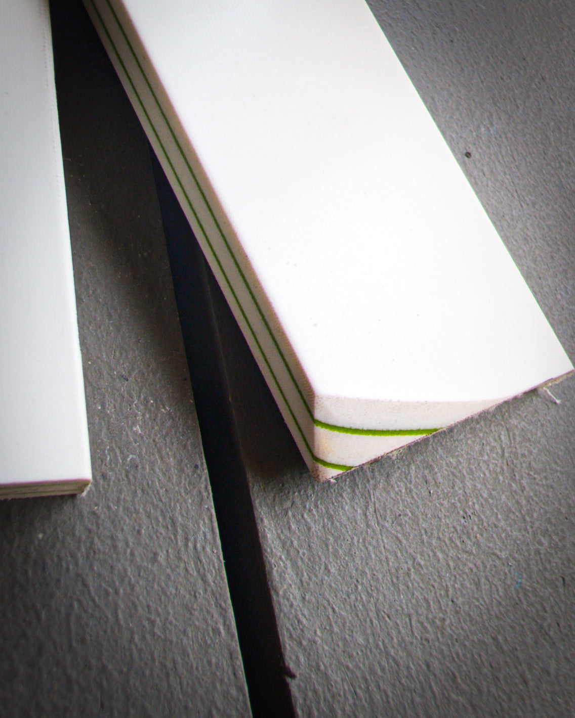 Green Stripe White Linen