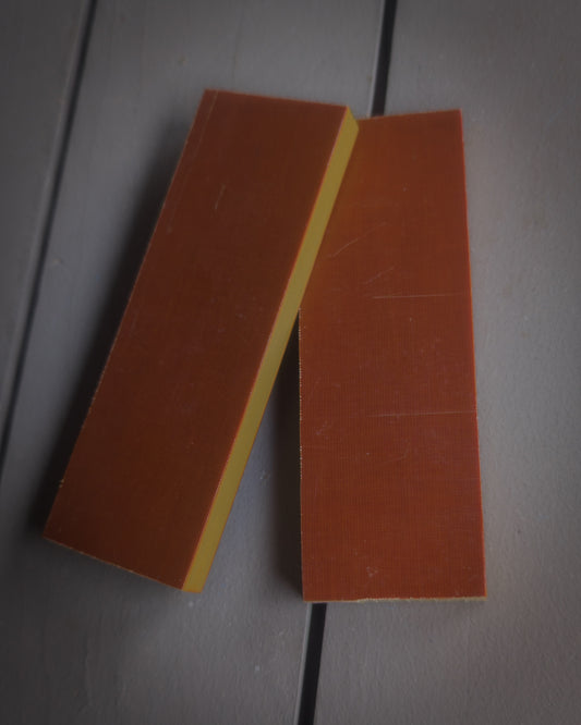 Vintage Butterscotch Linen Micarta