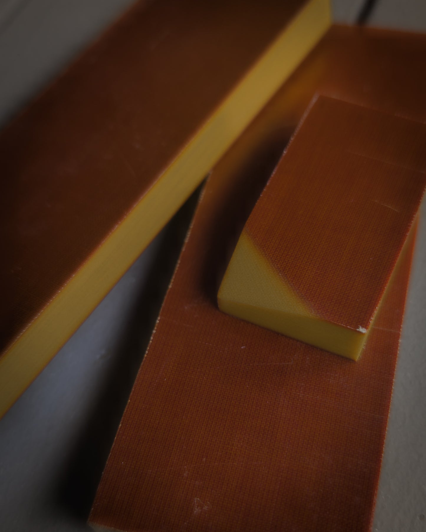 Vintage Butterscotch Linen Micarta