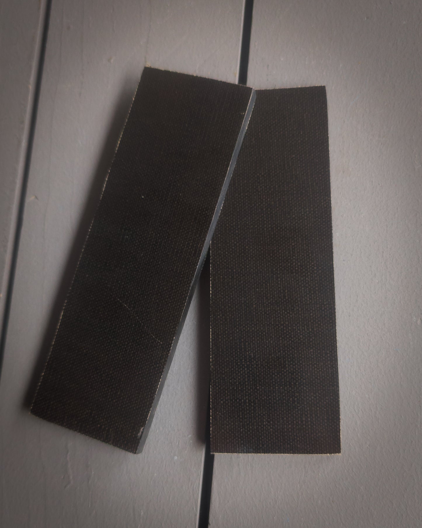 Vintage Black Canvas Micarta