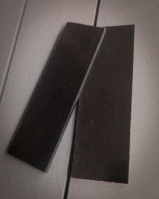 Vintage Black Canvas Micarta