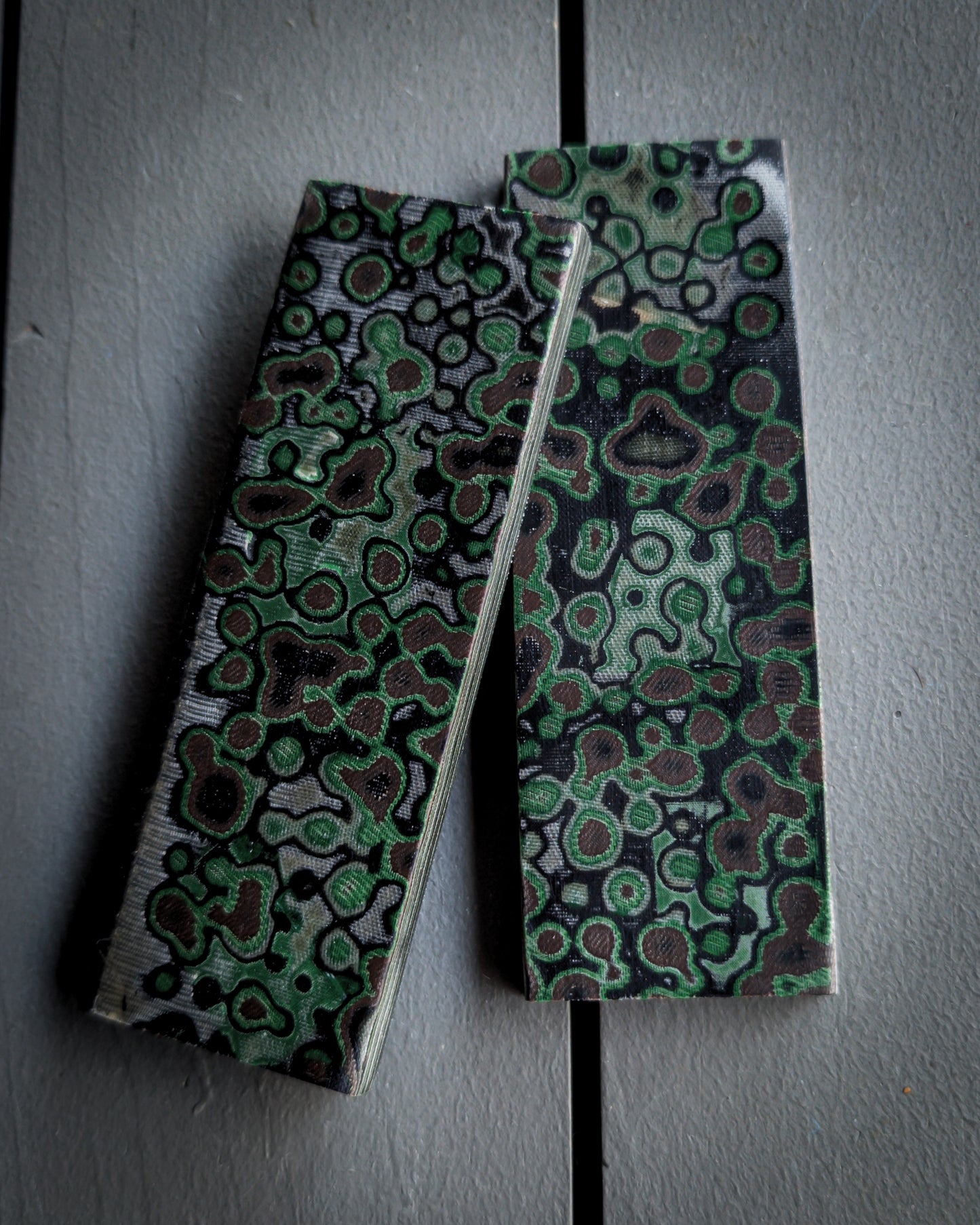 Forest Camo Virus Micarta