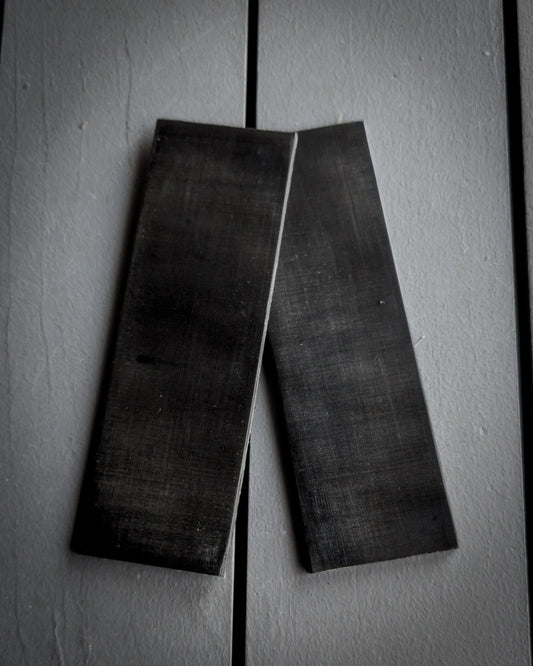 Vintage Black Linen Micarta