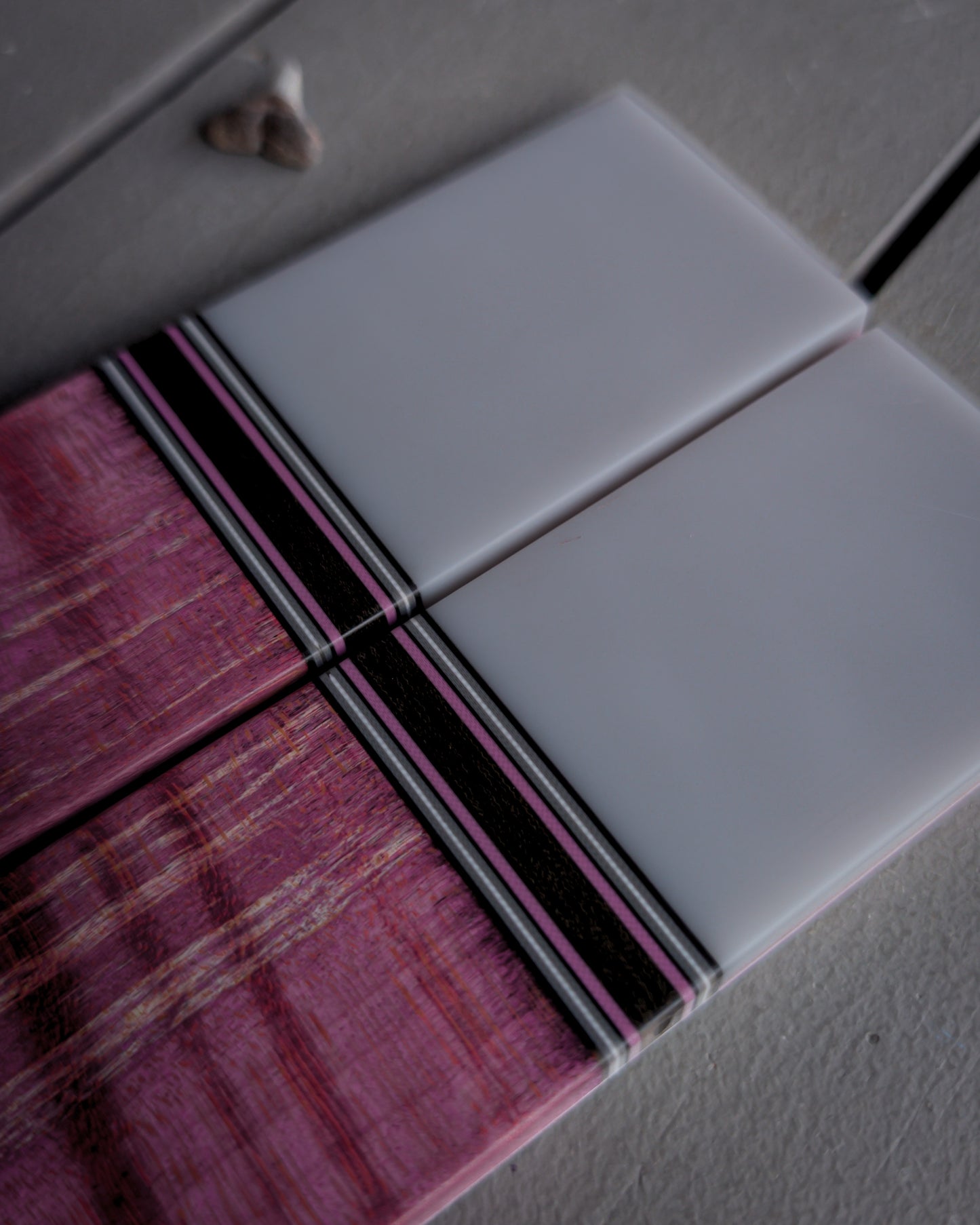 Pink Steel - Segmented Knife Scales