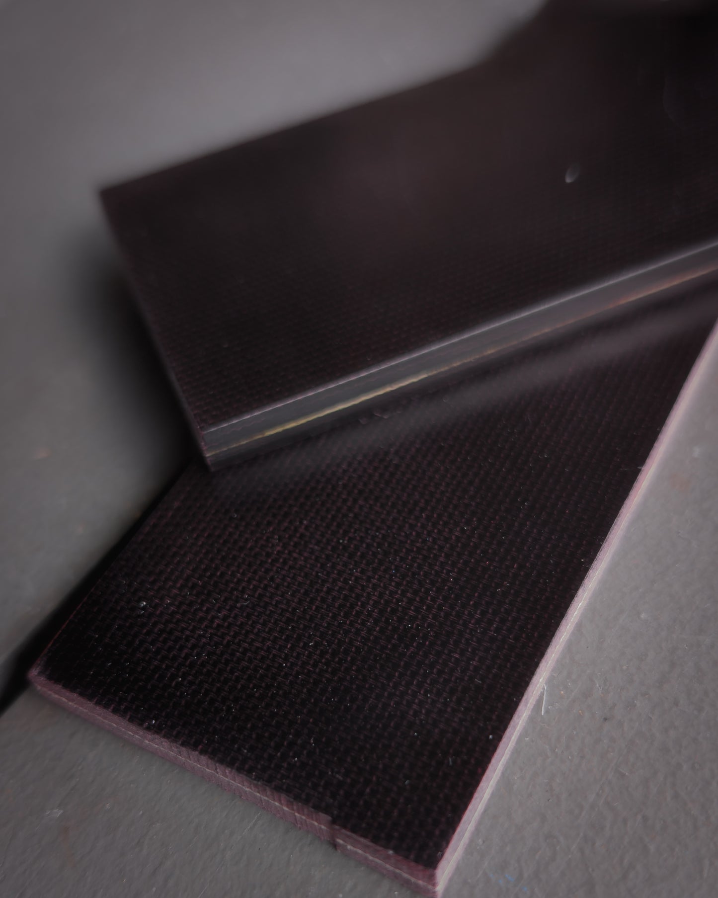 Coyote Stripe Maroon Canvas Micarta