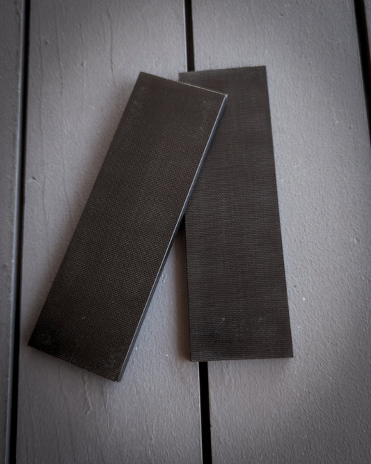 Medium Weave Black Canvas Micarta