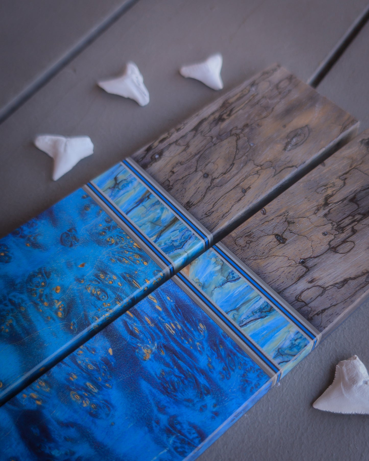 Blue Period - Combo Knife Scales