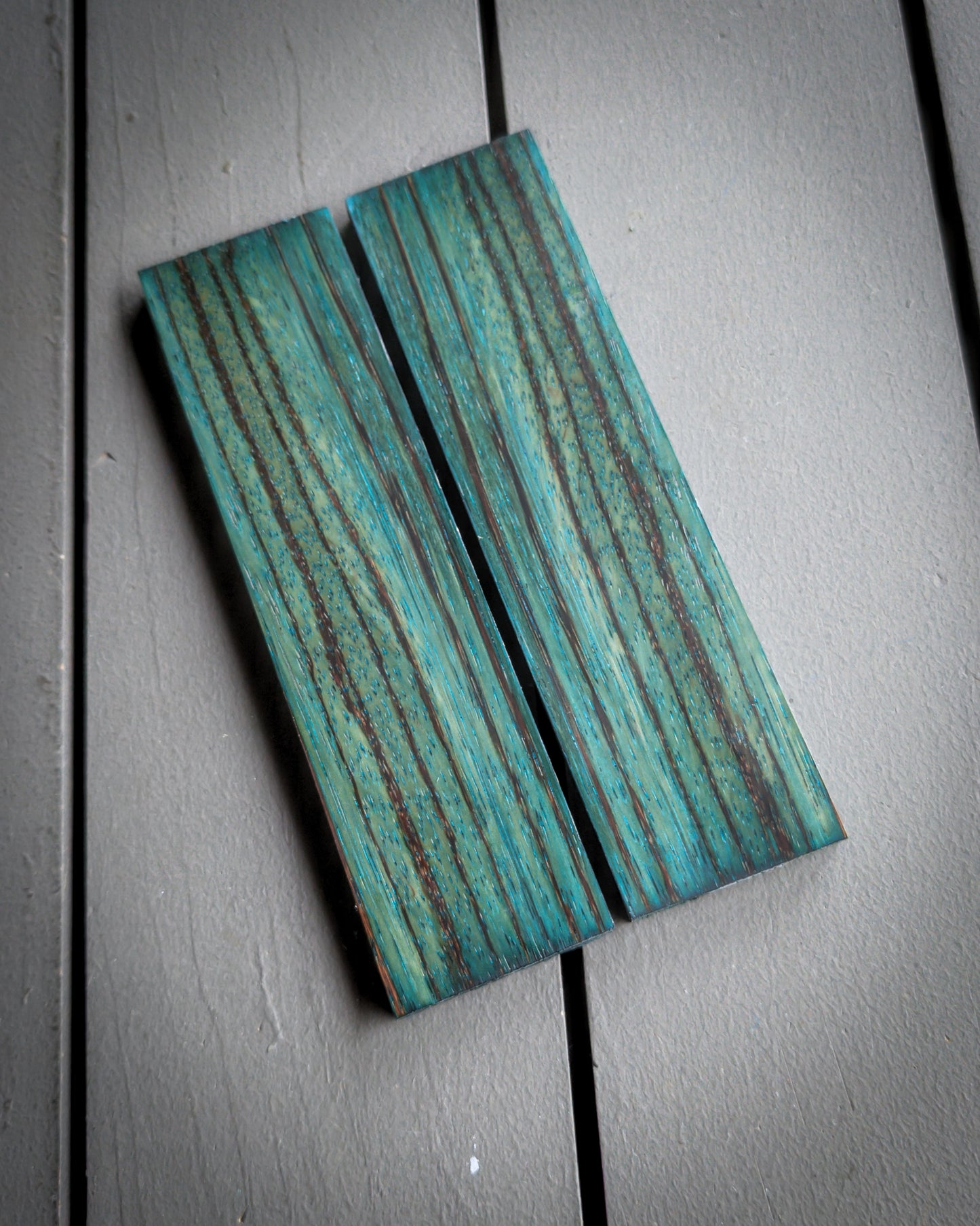 Teal Zebrawood