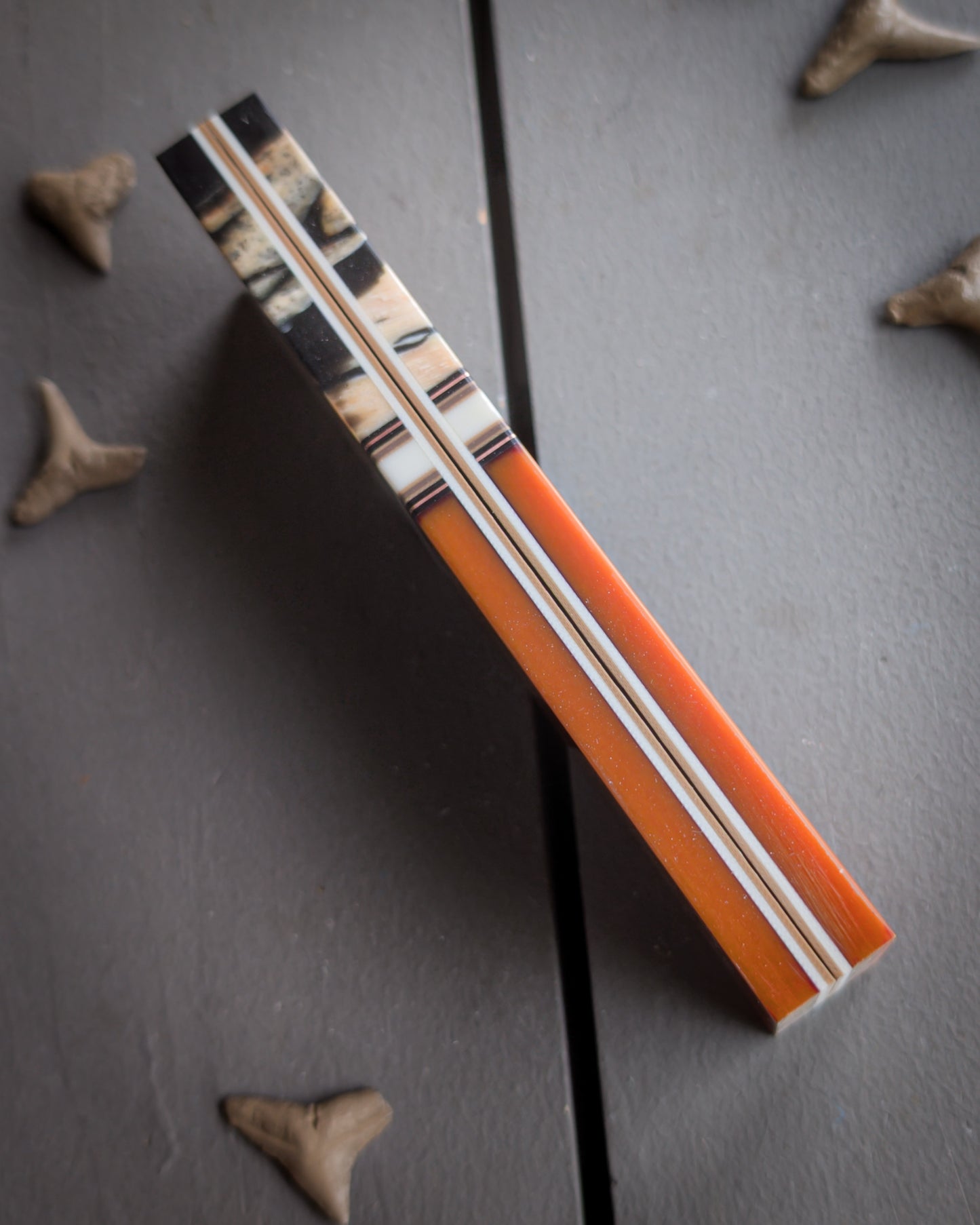 Mammoth Macchiato - Segmented Knife Scales