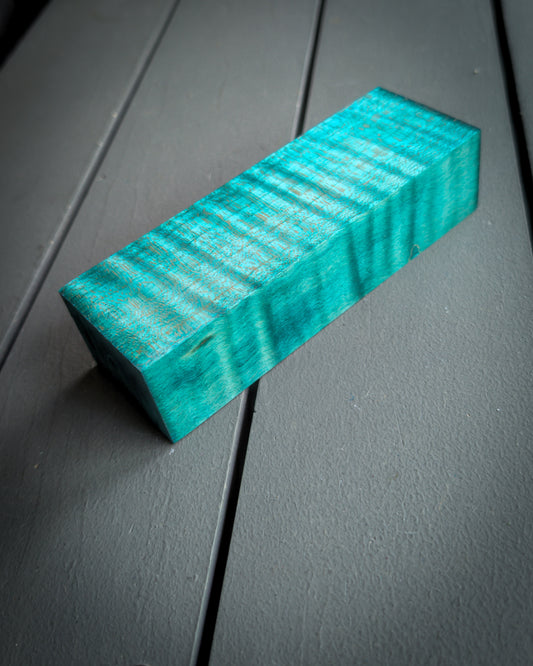 Teal Curly Maple