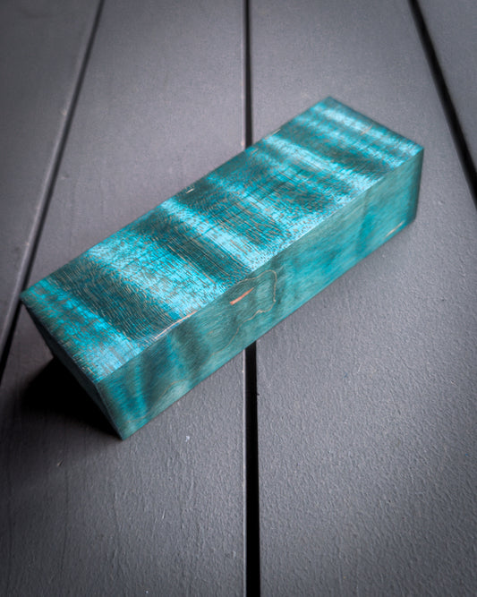 Teal Curly Maple