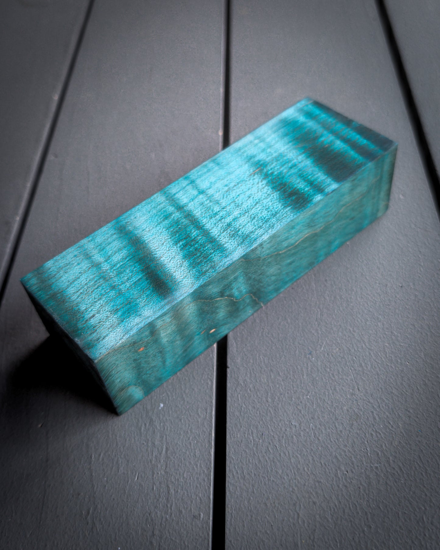 Teal Curly Maple