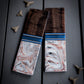 White Copper Storm - Segmented Knife Scales