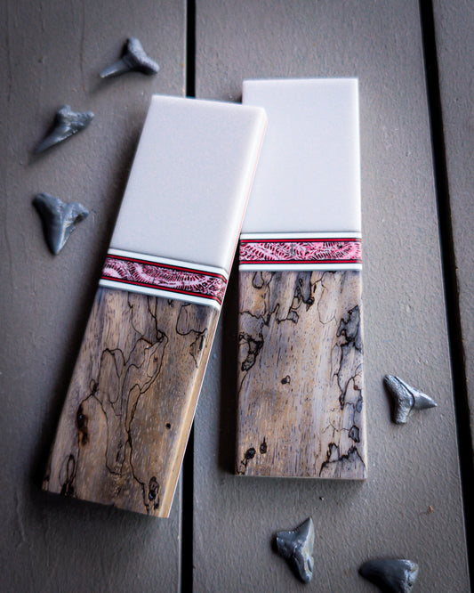 Crimson Tides - Segmented Knife Scales