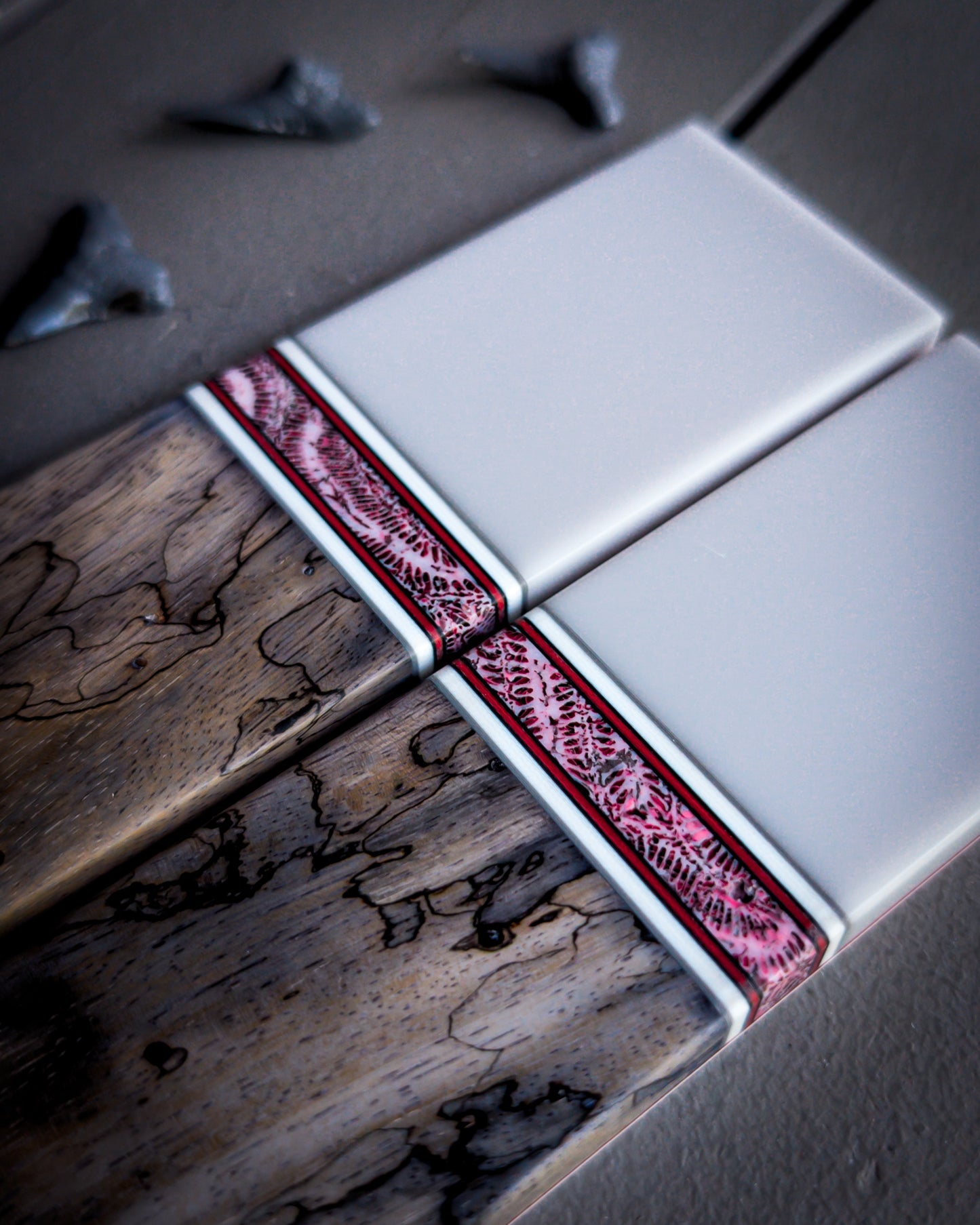 Crimson Tides - Segmented Knife Scales