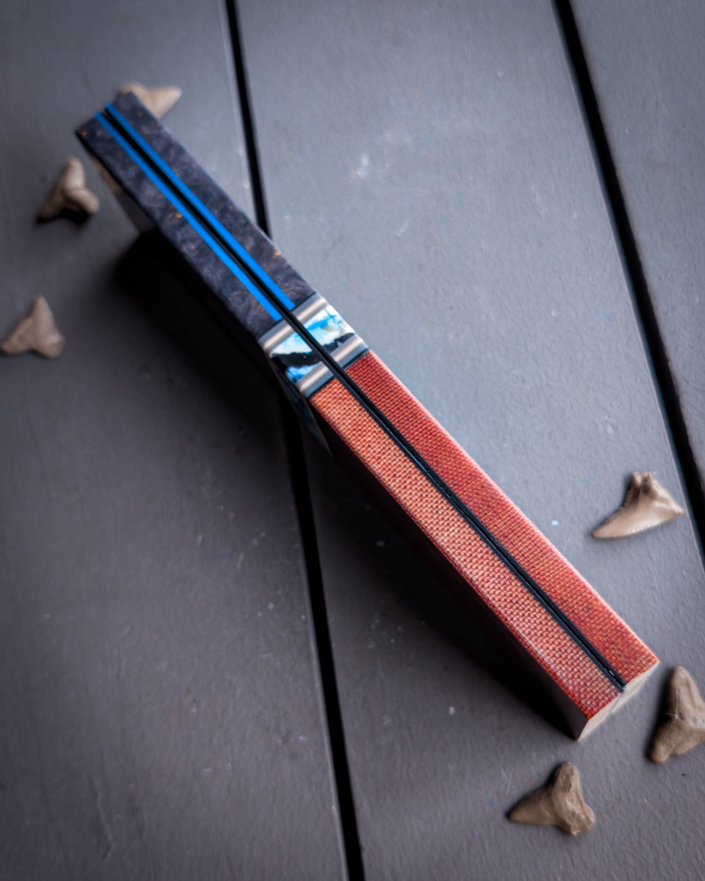 Mammoth and Whiskey - Segmented Knife Scales