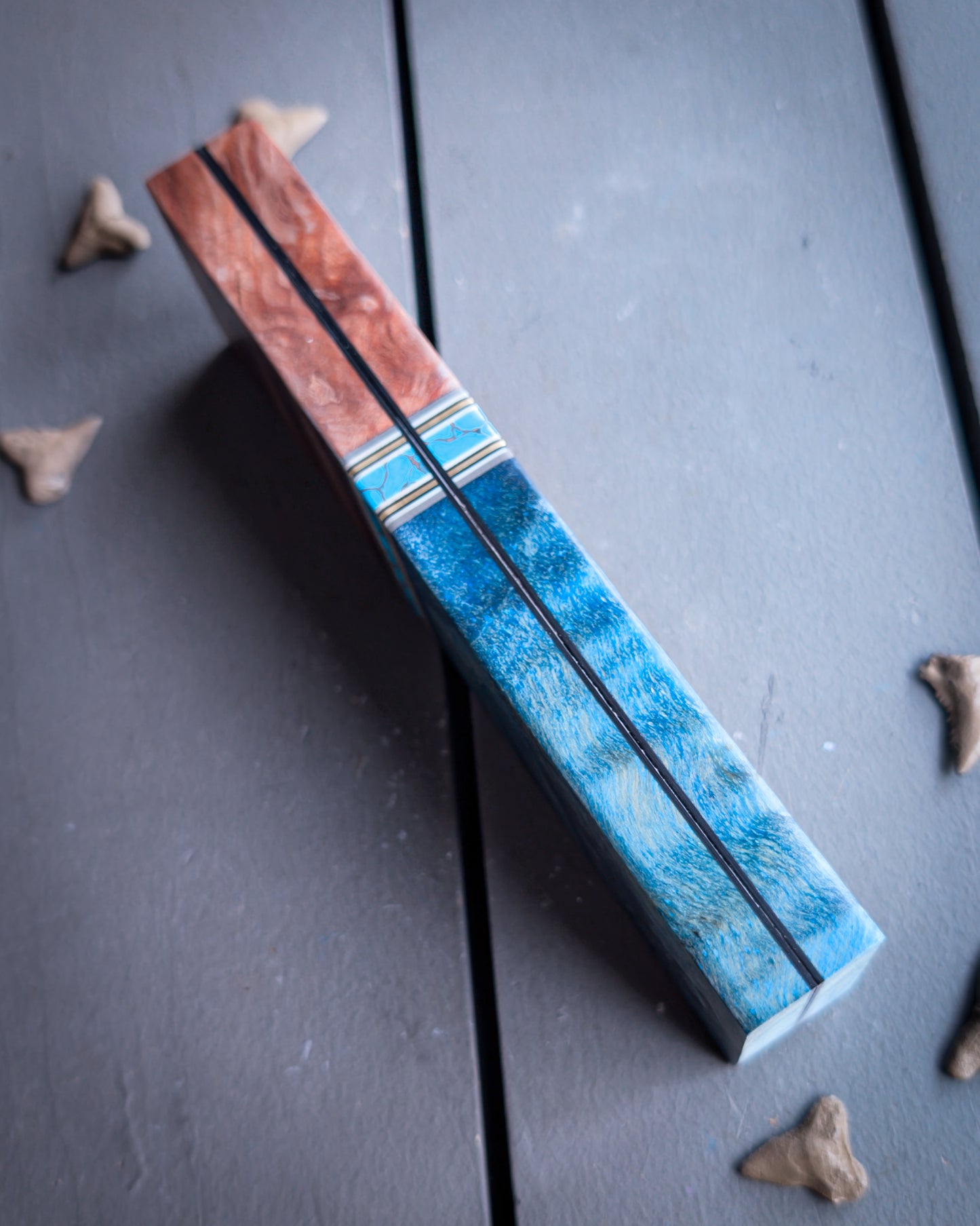 Blue Raspberry Pie - Combo Knife Scales