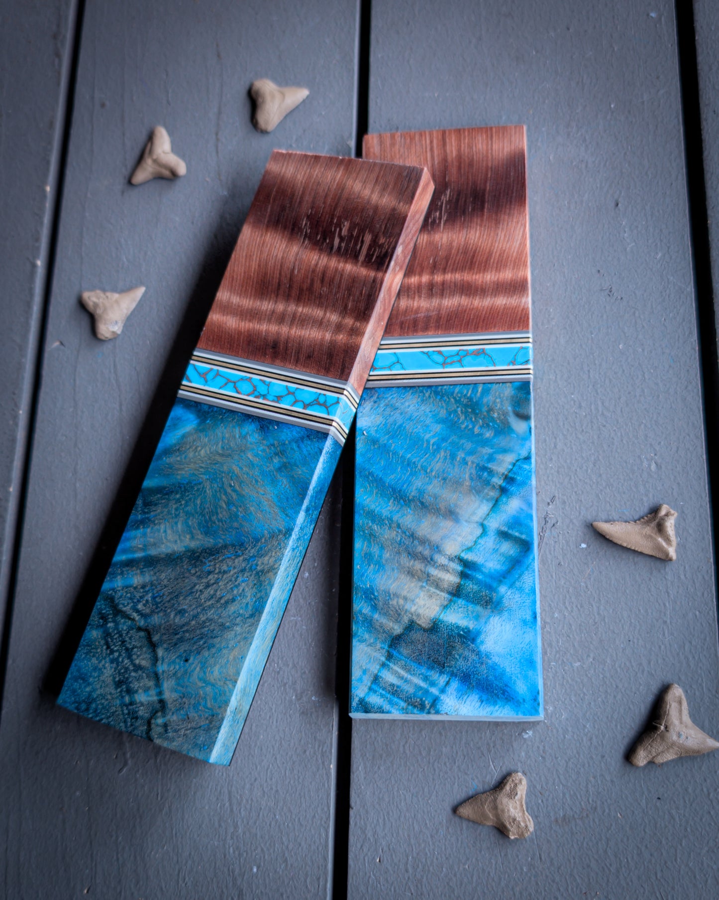 Blue Raspberry Pie - Combo Knife Scales