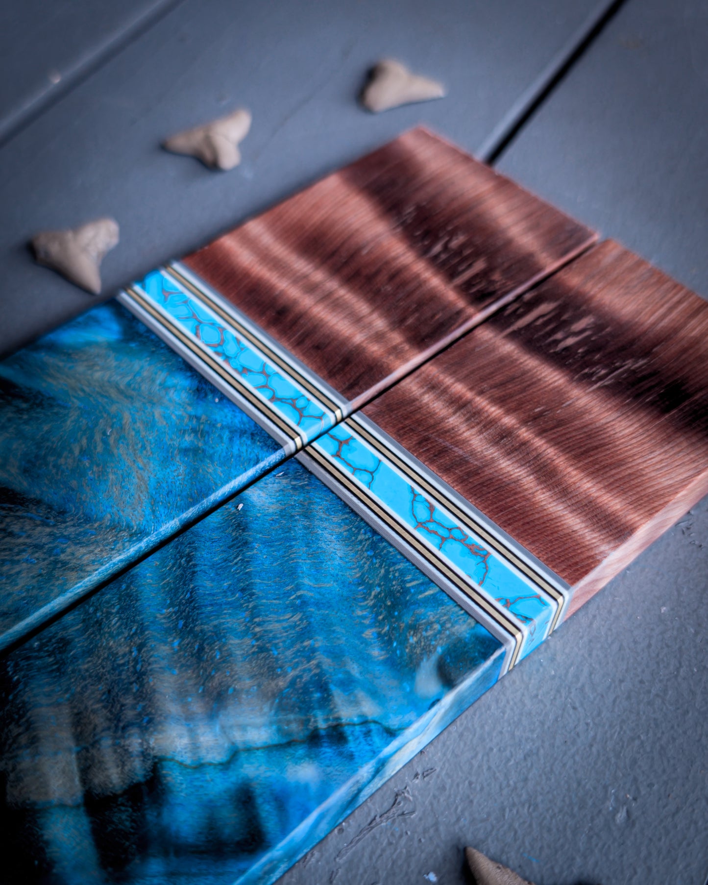 Blue Raspberry Pie - Combo Knife Scales