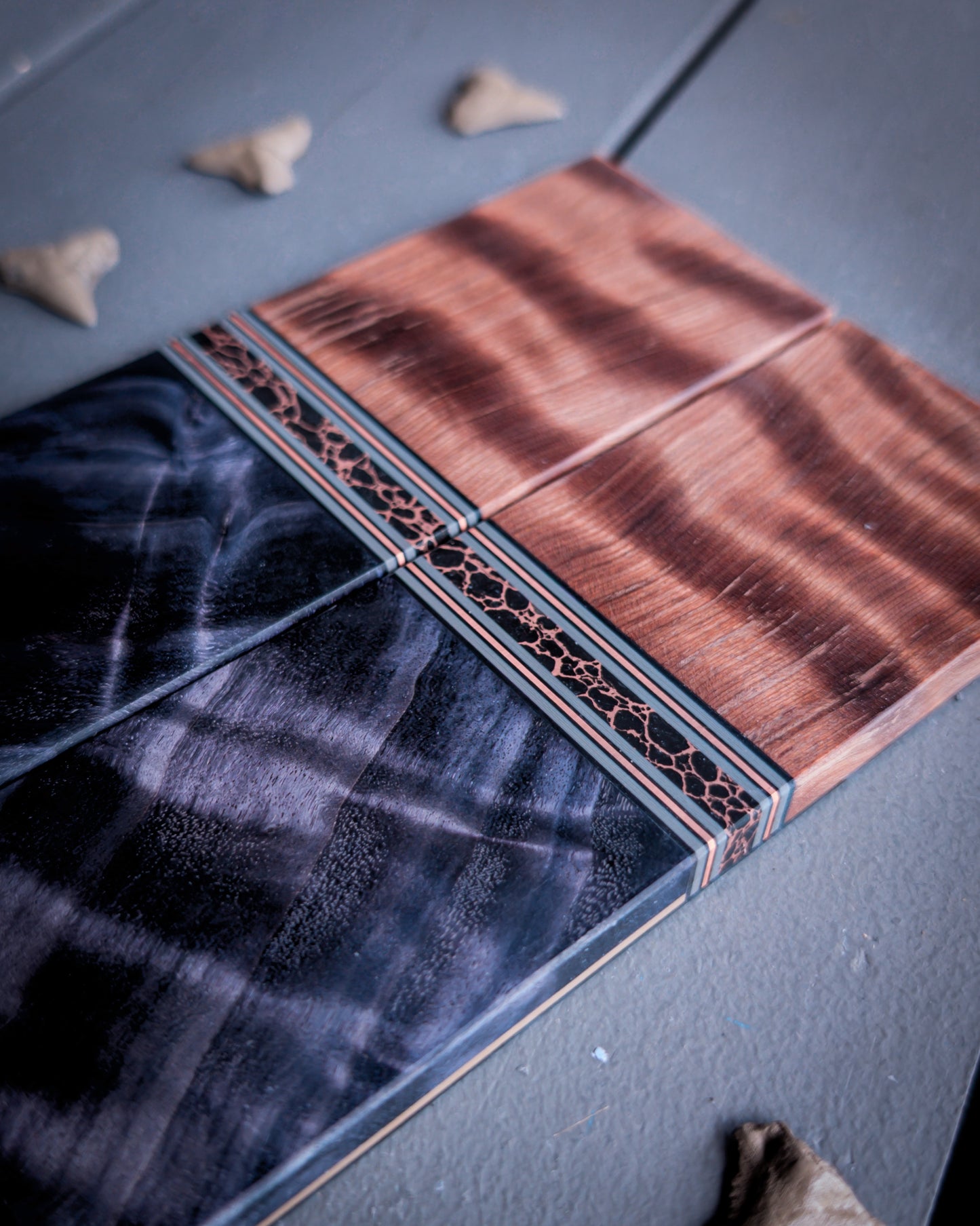 Whiskey Charcoal - Combo Knife Scales