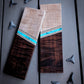 Dark Scribe in Teal - Combo Knife Scales