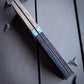Dark Scribe in Blue - Combo Knife Scales