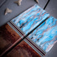 Blue Whiskey Barrel - Segmented Knife Scales