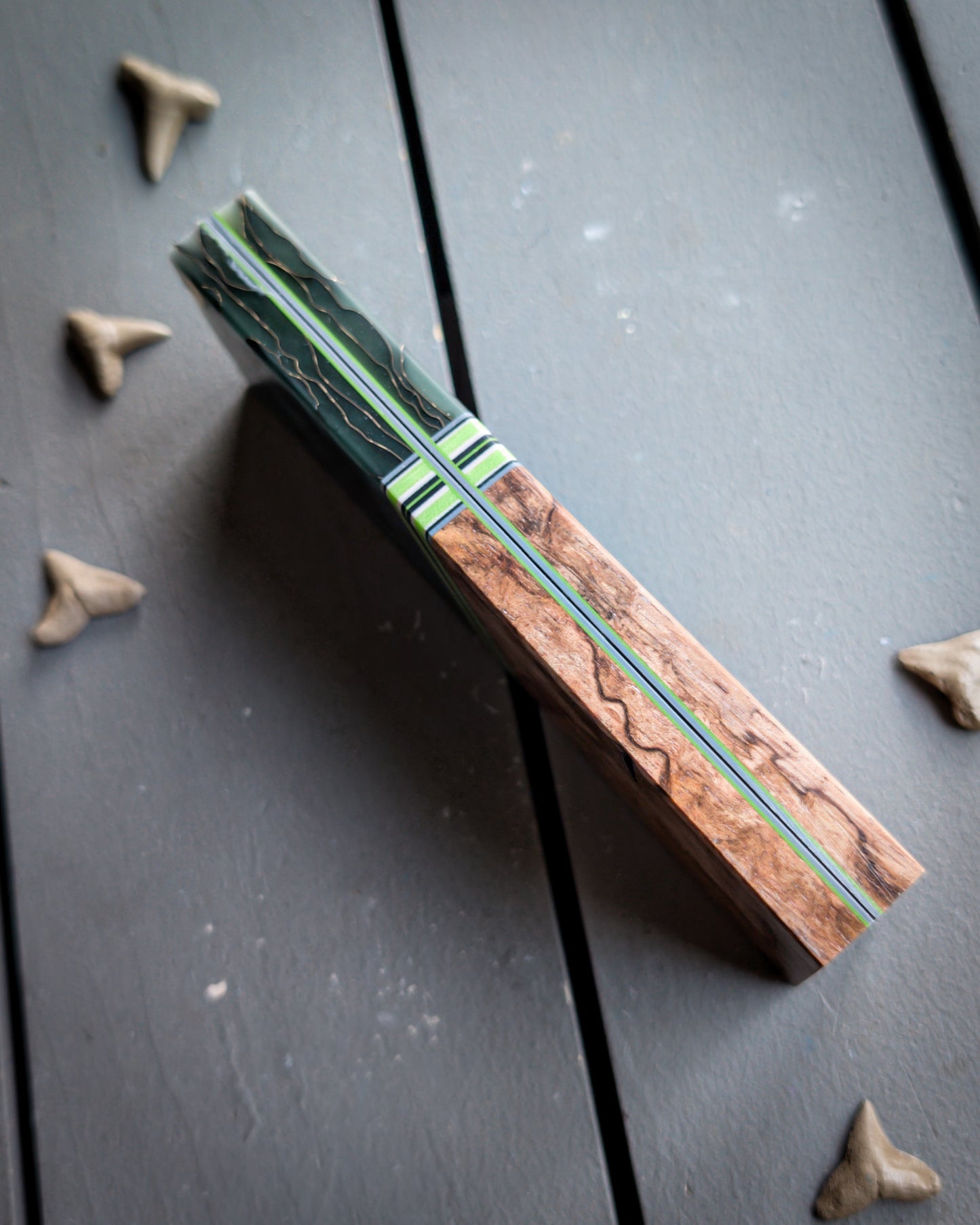 Rob's Glow Crater - Combo Knife Scales