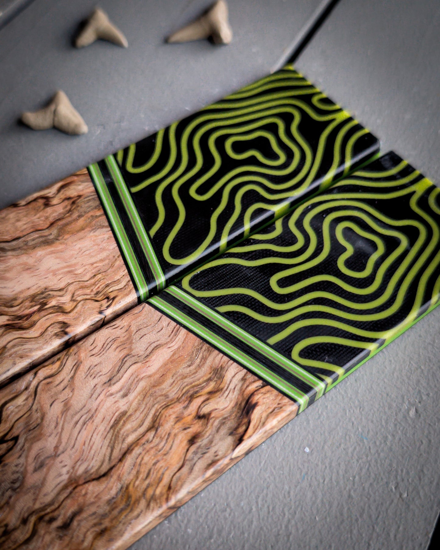 Rob's Topography - Combo Knife Scales