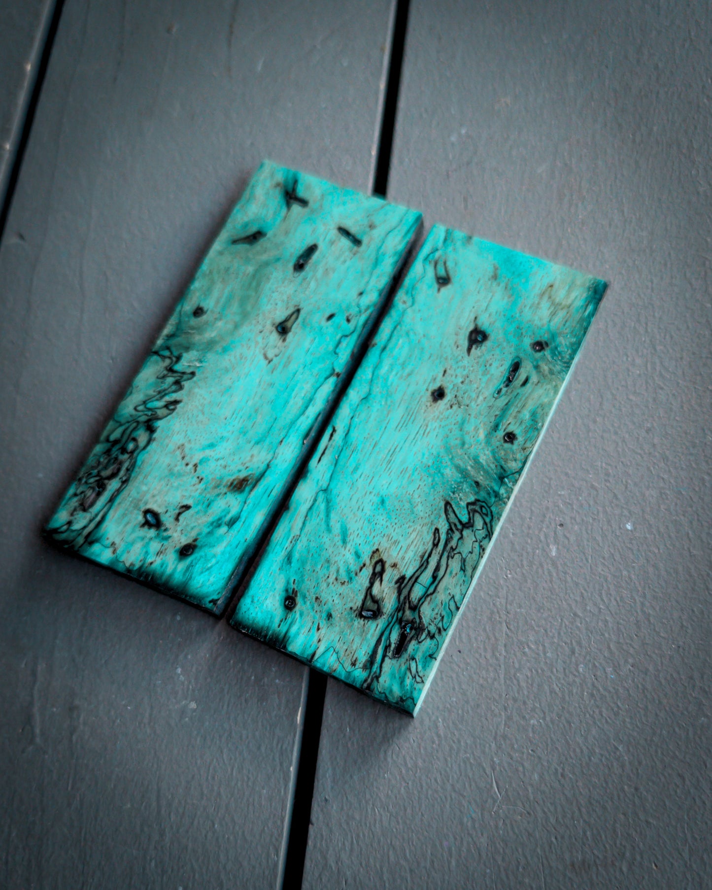 Teal Spalted Tamarind Minis
