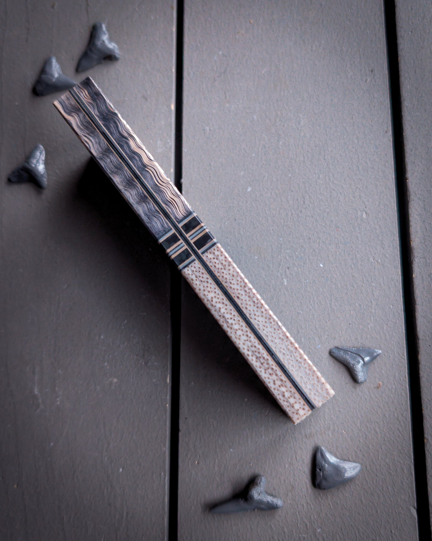 The Ivory Matrix - Segmented Knife Scales