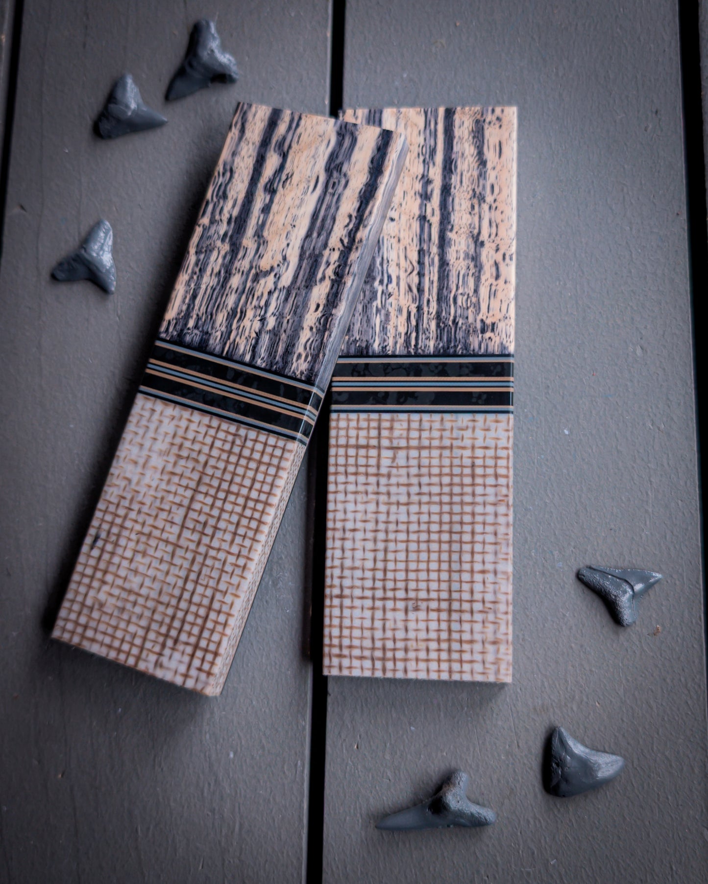 The Ivory Matrix - Segmented Knife Scales