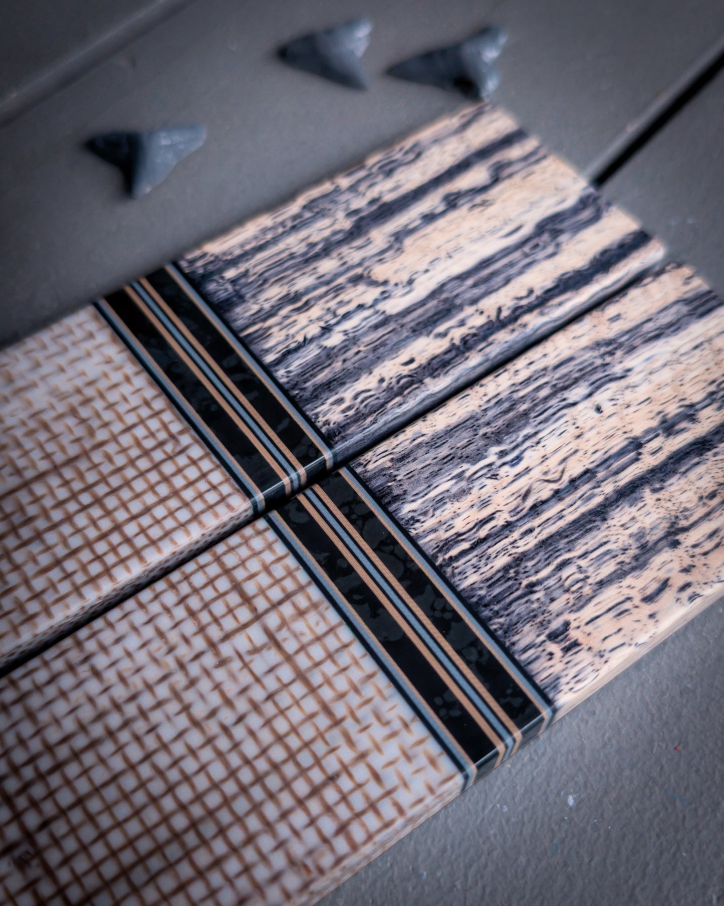 The Ivory Matrix - Segmented Knife Scales