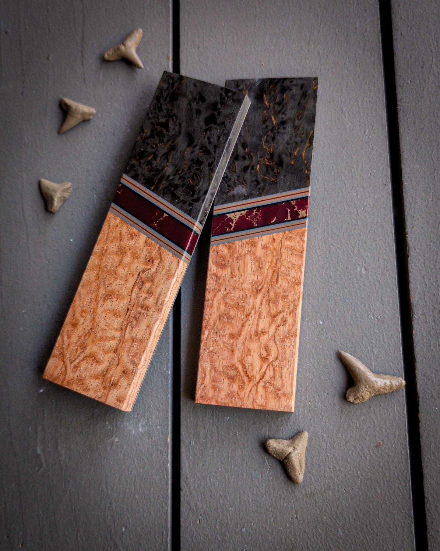 Ruby Illusions - Combo Knife Scales