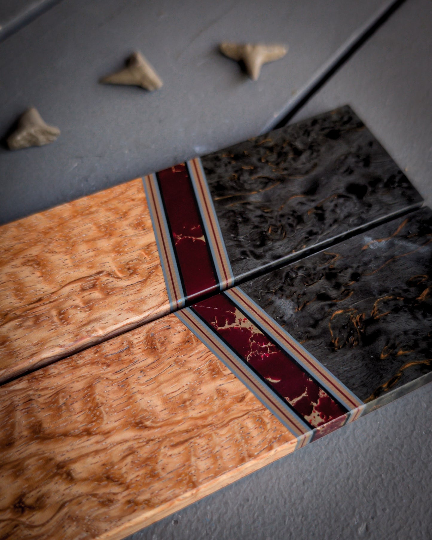 Ruby Illusions - Combo Knife Scales