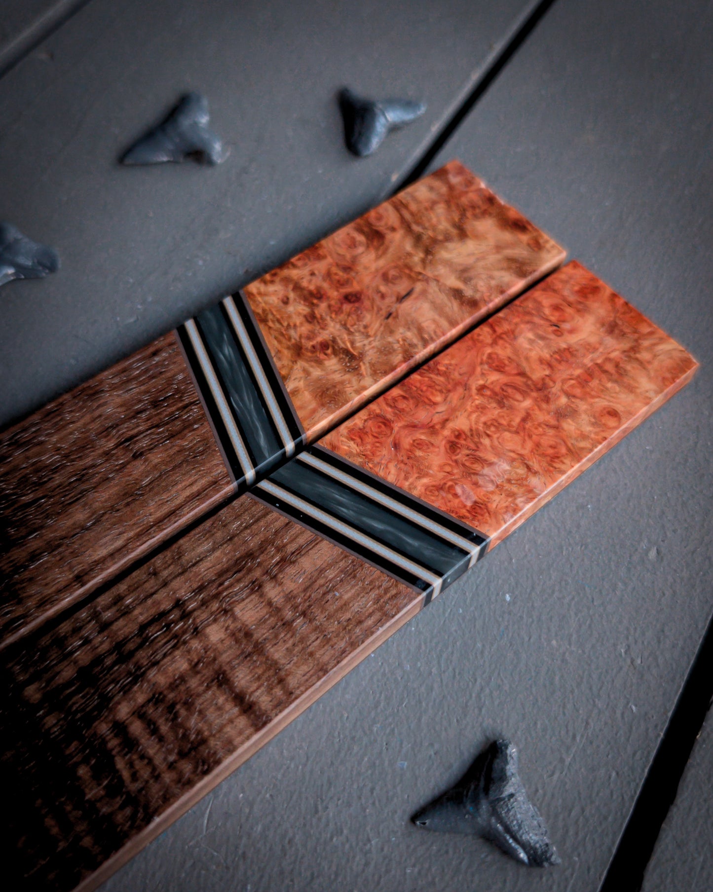 Autumn Smoke - Combo Knife Scales