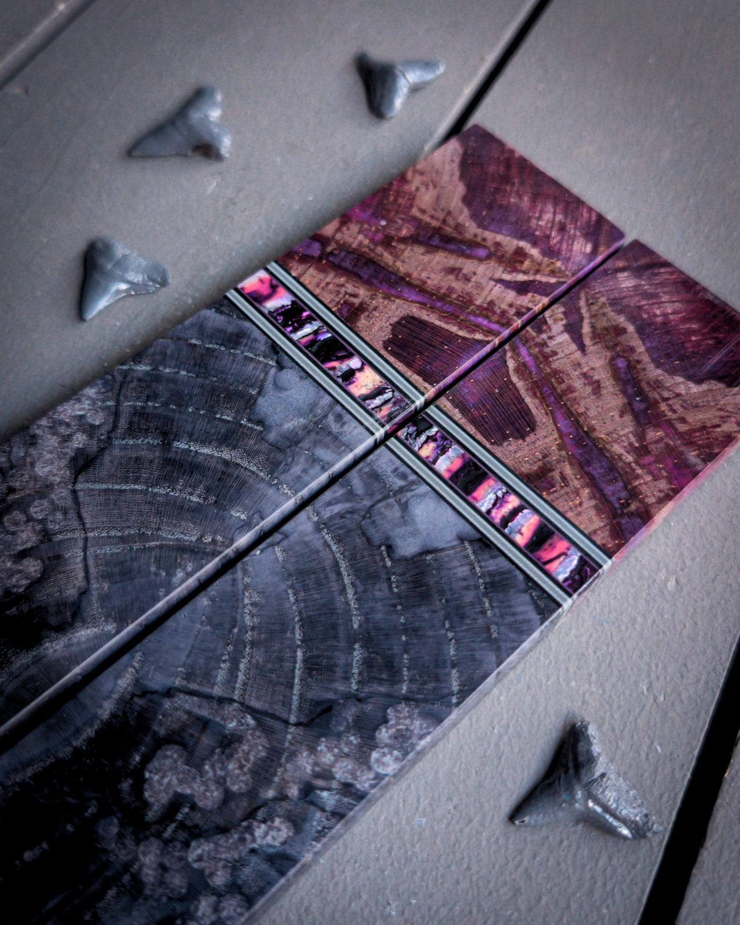 Stoneage Fruit Punch - Combo Knife Scales