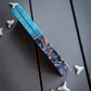 Turquoise Nebula - Segmented Knife Scales