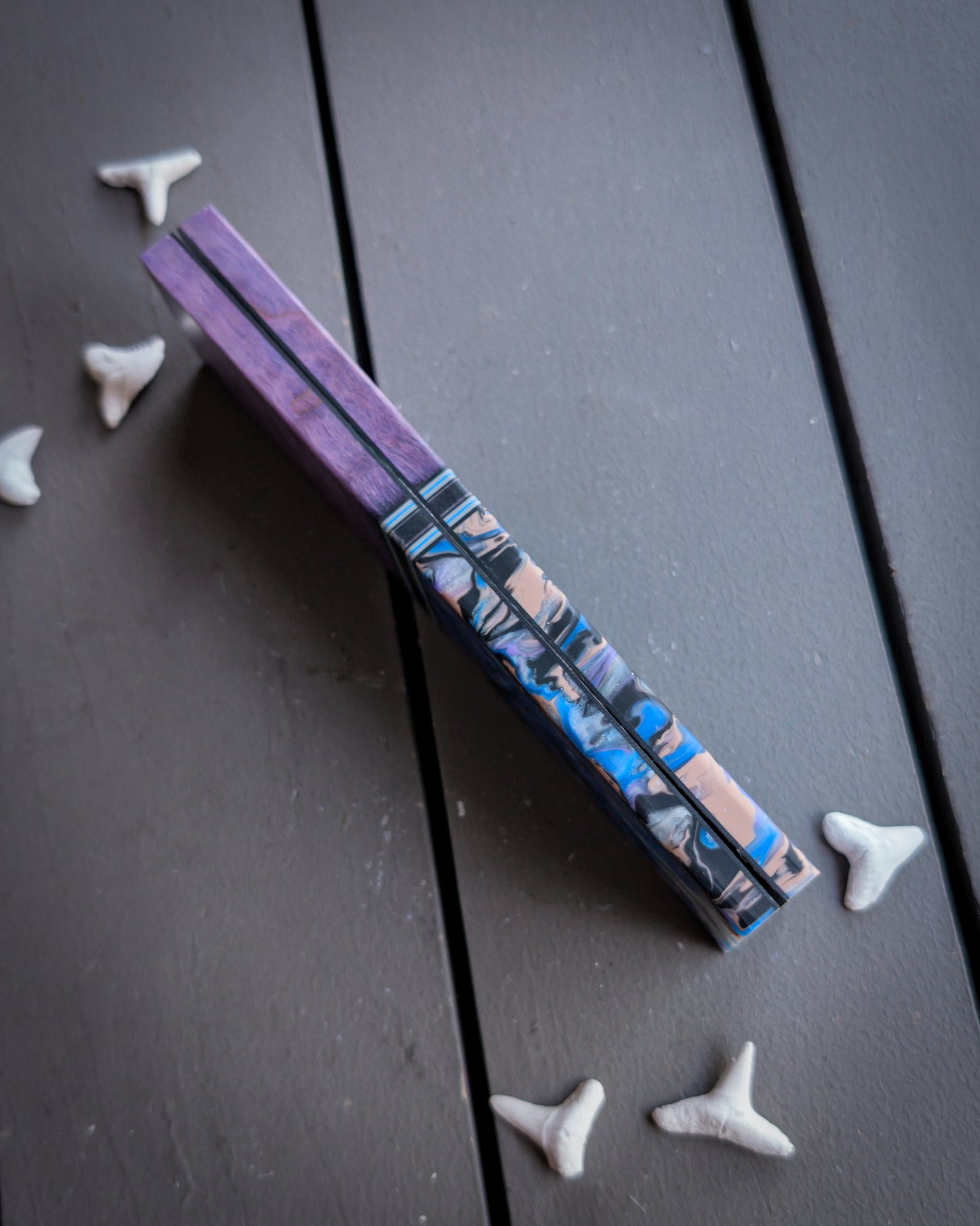 Amethyst Nebula - Segmented Knife Scales