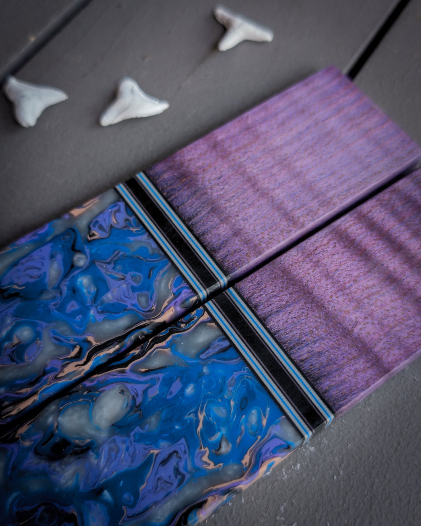 Amethyst Nebula - Segmented Knife Scales