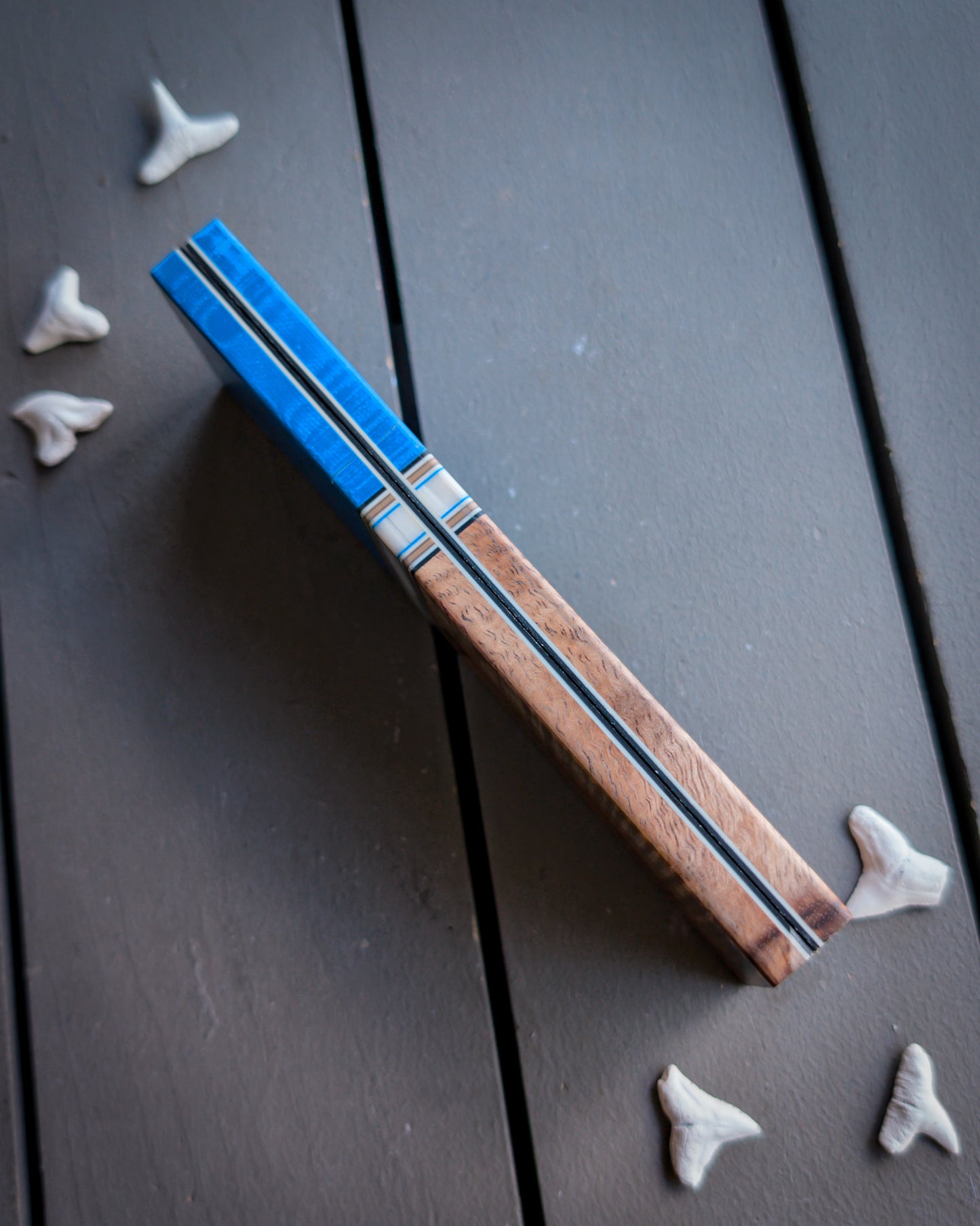 Copper Waves - Segmented Knife Scales